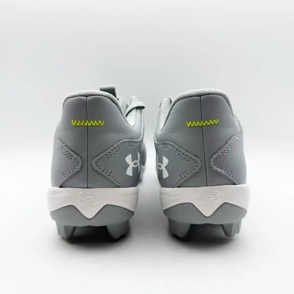 Under Armour Mens Leadoff Low RM Molded Baseball Cleats Size 12 Grey White NWOB